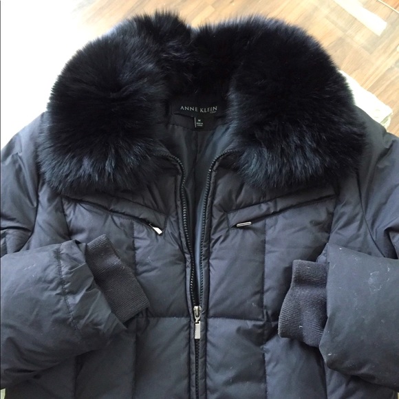 Very Warm Winter Long Faux Fur Puffer coat, Anne Klein, size M. Great conditions - Picture 6 of 8